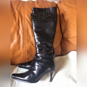 Boda Shearling Boots 36 Black Leather